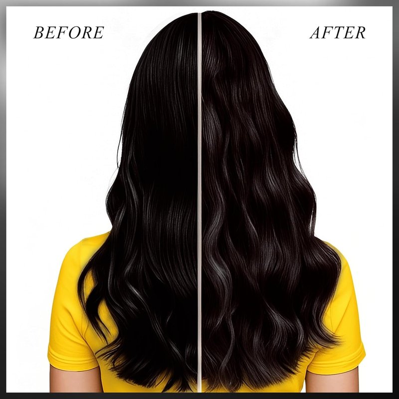 VOLLUCK Color Depositing Conditioner - 3-in-1 Cruelty-Free Hair Mask for Shine & Softness | Black, 5.28 Fl Oz