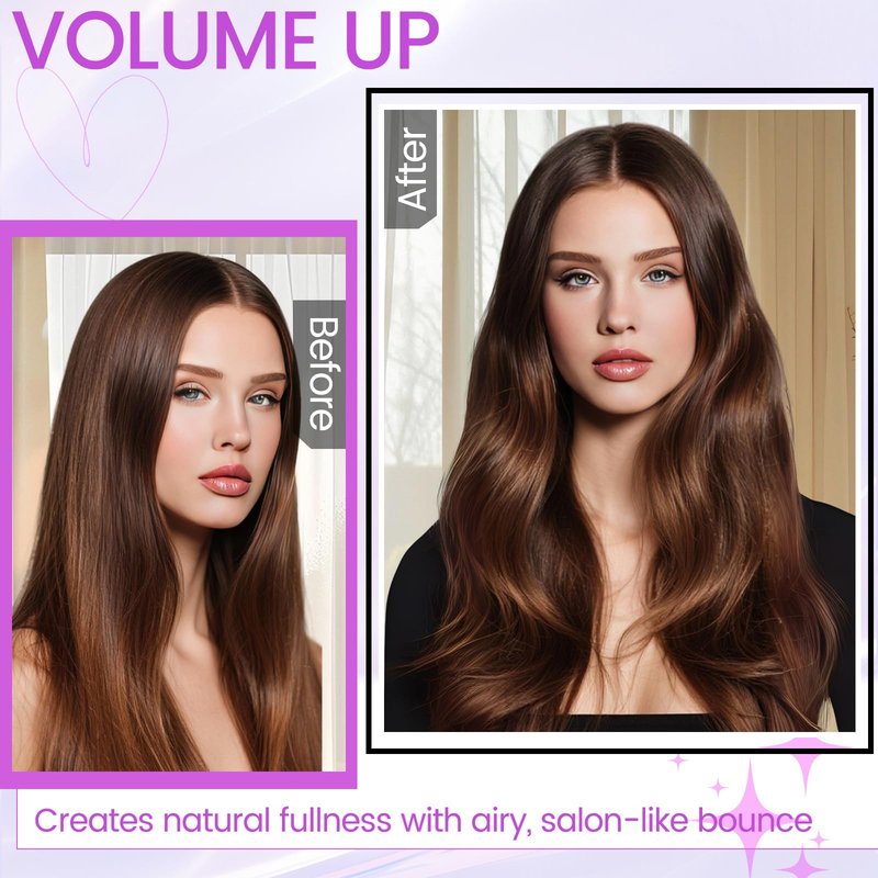 ZEPHBLOW Upgraded Round Volumizing Brush for Dyson Airwrap, Round Brush Attachment Compatible with Airwrap HS01/05/08, Flexible Bristles for Root Lift Volume Frizz Control Styling Volumizing, Rose