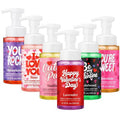 Swiffen 6 Pack Valentine's Foaming Hand Soap with Pump Care Moisturizing Liquid Scented Foam Hand Wash Valentine's Galentine's Day Sweet Gifts for Kitchen Bathroom Family Teacher Staff 8.75 Fl. oz