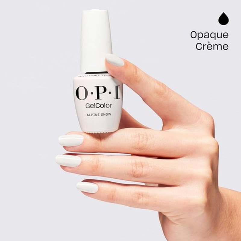 OPI GelColor Nail Polish - Salon-Quality Shine & Long-Lasting Wear | White, Gray & Black Shades | 0.5 Fl Oz