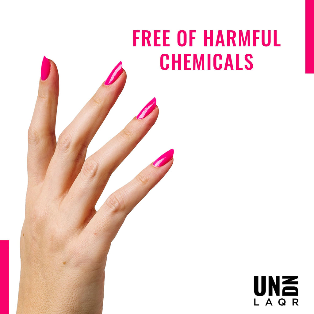 UNDN Vegan Nail Polish - Cloud Washed - Jelly Hot Pink Nail Polish for Women and Men - Long Lasting, Cruelty Free - 0.5 oz