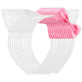 Chanaco 12Pcs Cat Ears Headbands Party Decorations Pink Bow Kitty Plastic Hair Accessories Cute White Gabby Headpieces Birthday Favors Halloween Costume Kawaii Gifts