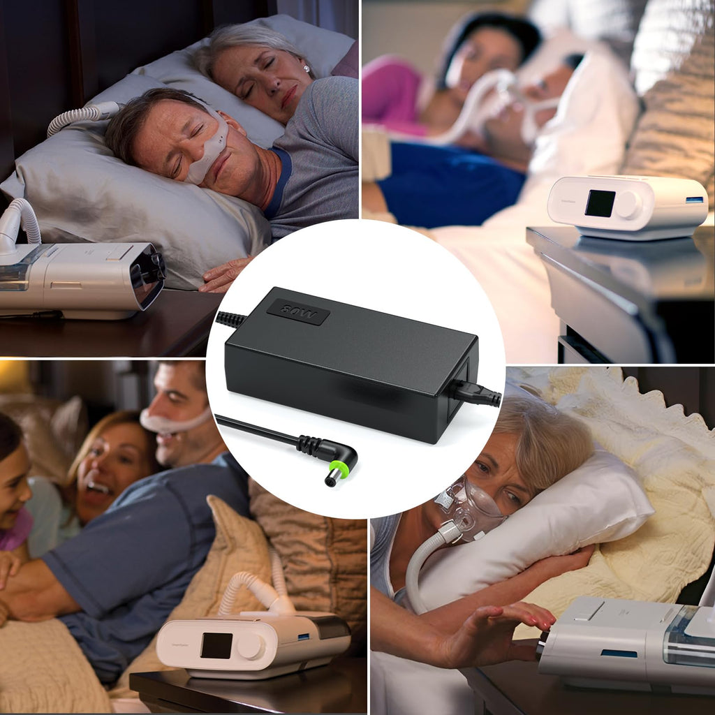 HHZ 80W Charger Compatible with Philips DS500 DS700 DSX510H11C DSX520T11C, DreamStation 2 Respironics CPAP Auto Pro Ref 1144267 MEA080A12C 12V 6.67A Adapter 1118499 100589 Power Cord Supply