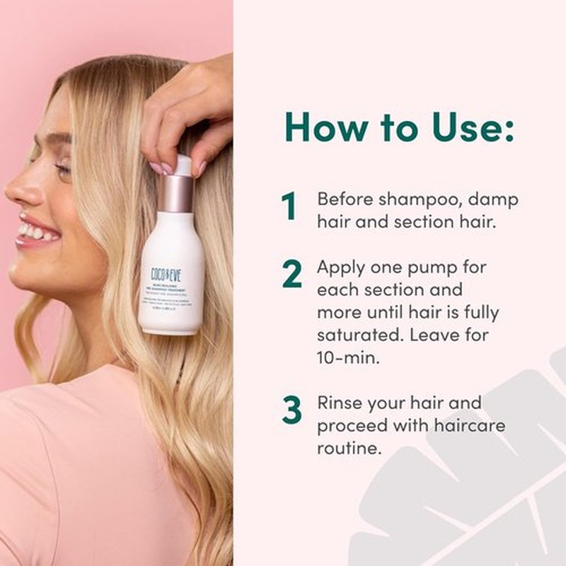 Coco & Eve Conditioner - Pre-Shampoo Treatment for Dry, Damaged Hair | 4.23 fl oz Deep Conditioning Mask