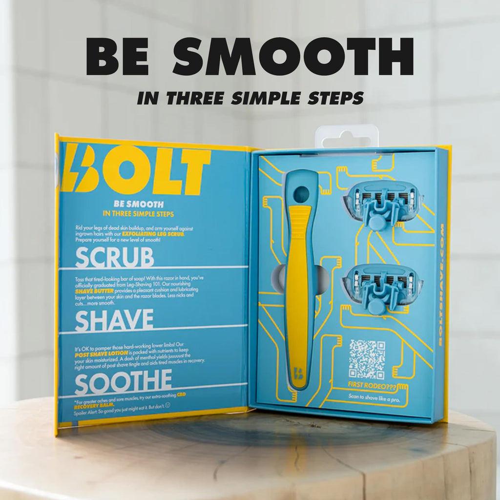BOLT Skin + Shave - Body Shaving Razor with 2 Shaver Cartridges