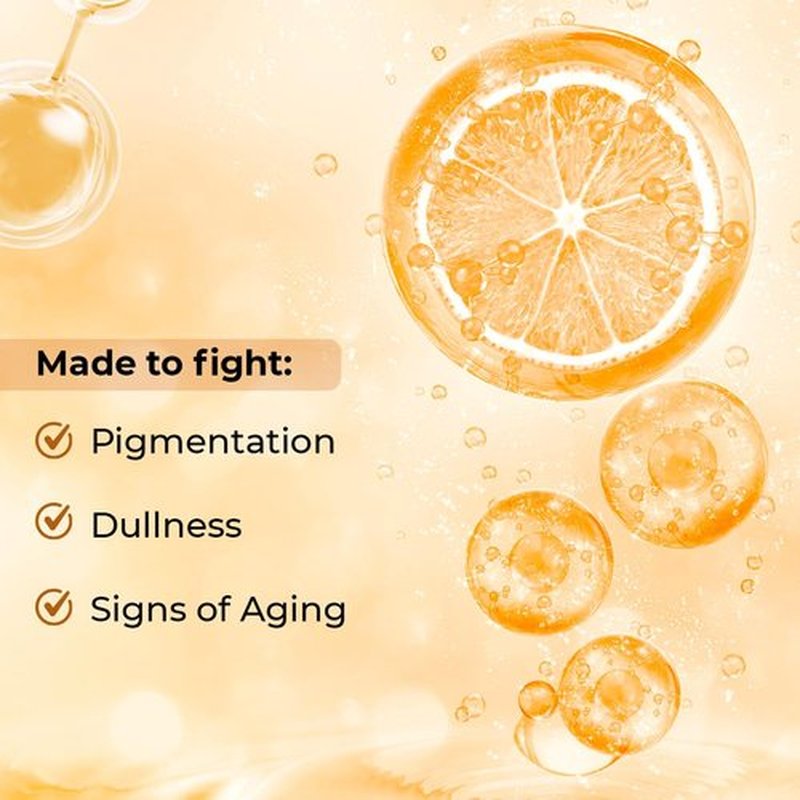 Conscious Chemist Vitamin C 10% Face Serum - Brightening & Anti-Aging | 30ml | Reduces Dark Circles & Fine Lines