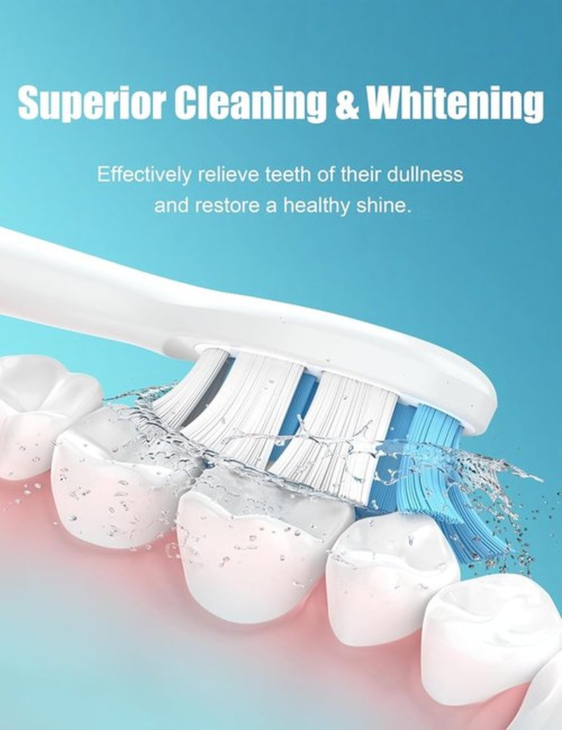 Philips Sonicare Toothbrush Replacement Heads - 10 Pack White for Diamondclean Electric Brush
