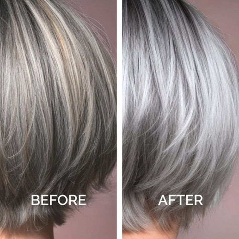 Just Nutritive Purple Toning Shampoo - Eliminate Brassiness & Boost Shine for Blonde, Gray, Silver Hair | 8 oz, Sulfate-Free, Paraben-Free