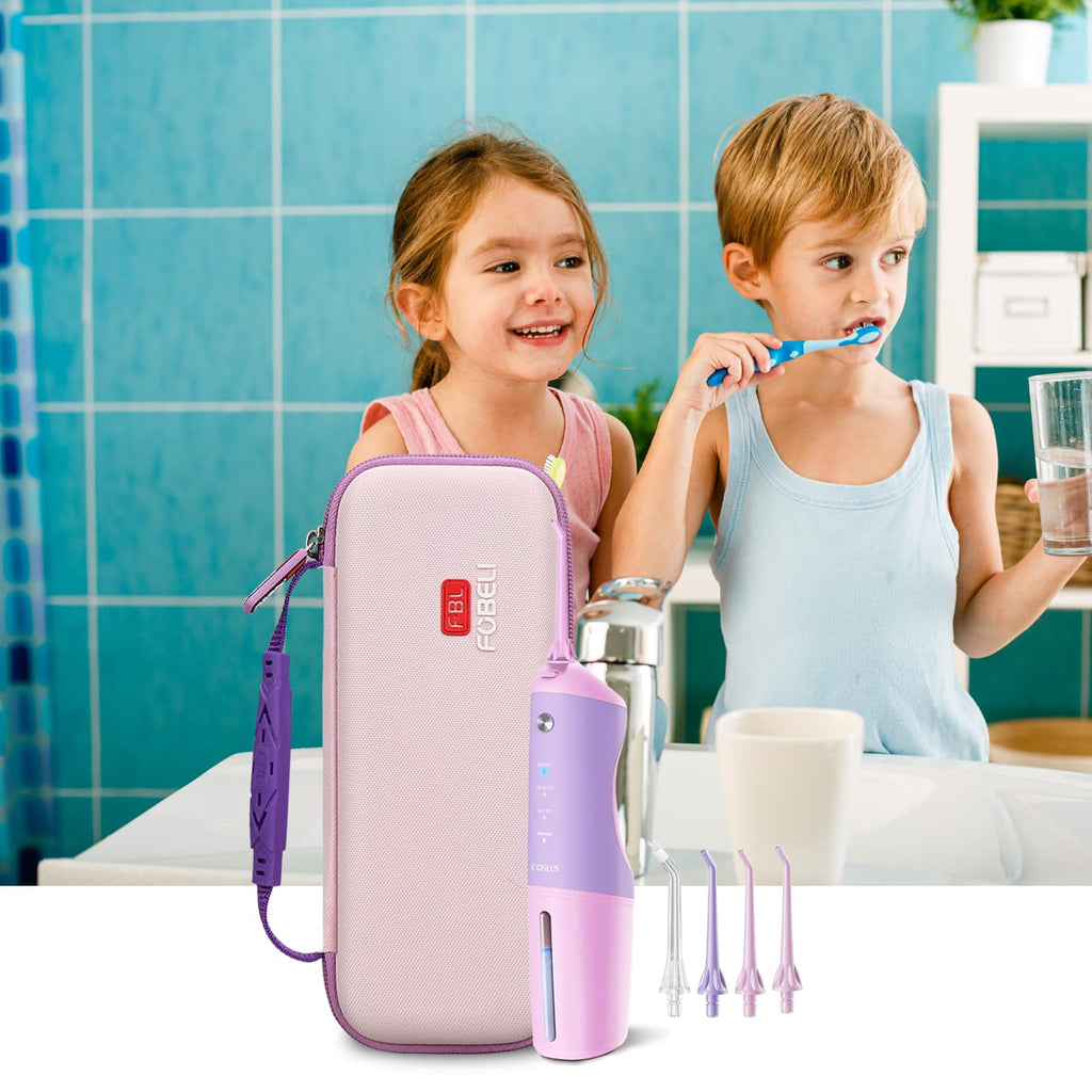FBLFOBELI Hard Case Replacement for AquaSonic/for COSLUS F5023 Kids Water Dental Flosser Cordless