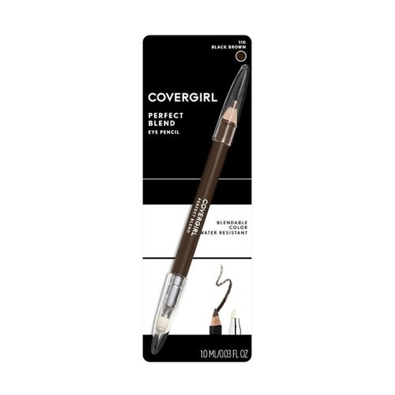 COVERGIRL Perfect Blend Eyeliner Pencil - Smooth Application, Black Brown | 0.03 oz