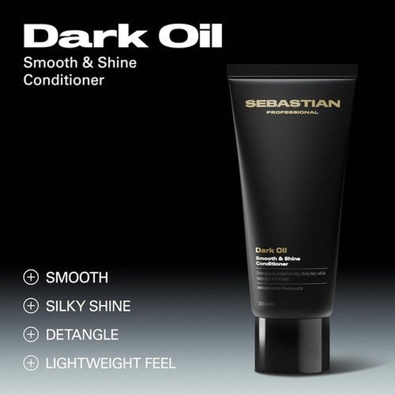 Sebastian Professional Dark Oil Conditioner - Lightweight Formula with Jojoba & Argan Oil | 33.8 Fl Oz