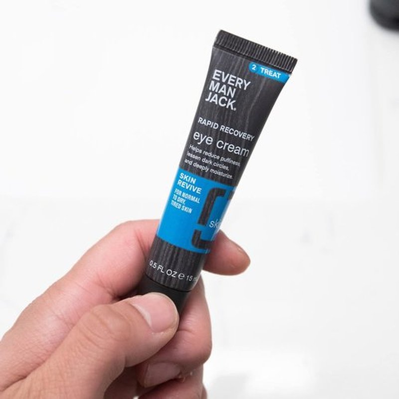 Every Man Jack Rapid Restoring Eye Cream - Revitalize Tired Skin | Reduces Dark Circles & Puffiness | 0.5oz Twin Pack