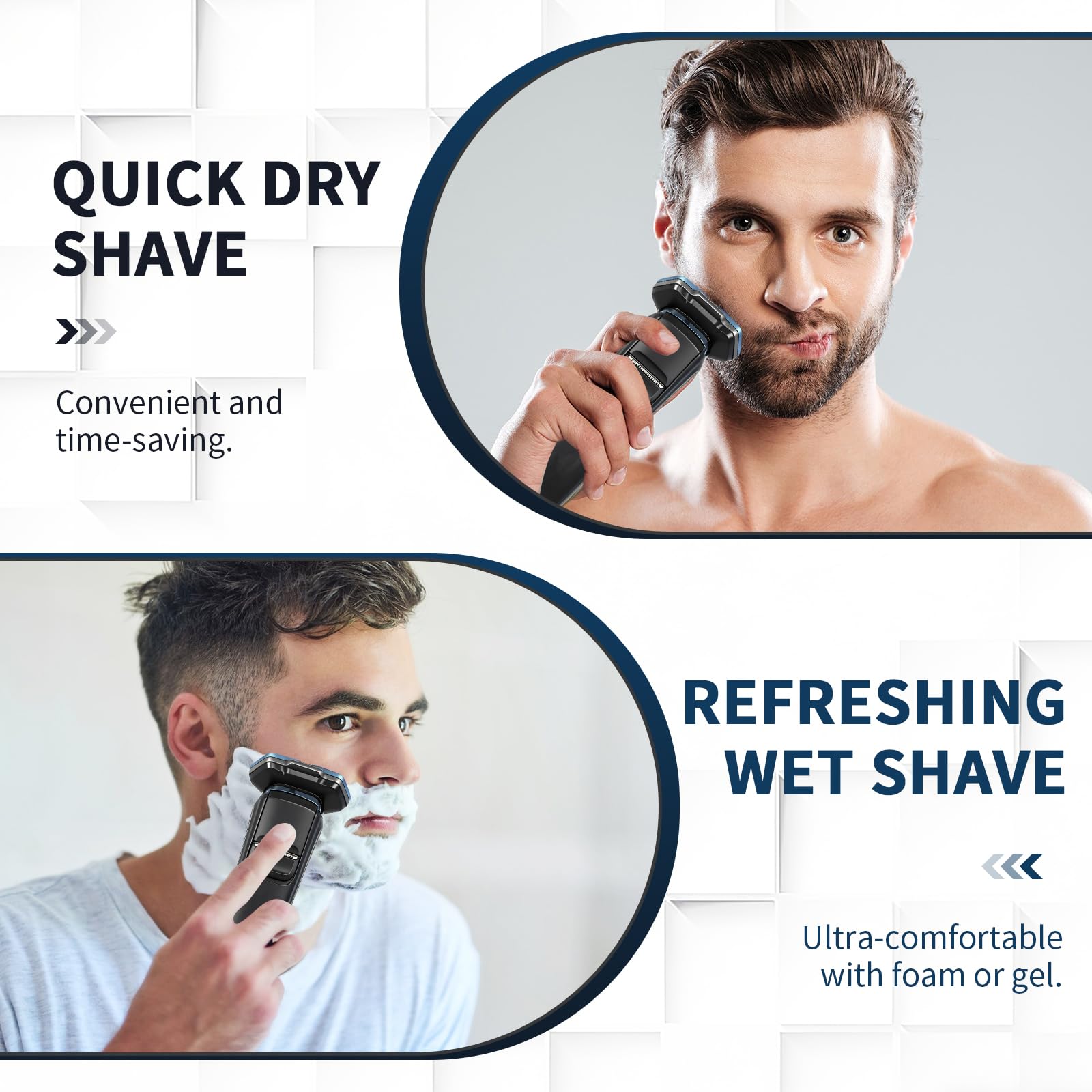2-Pack SH71/50 Shaving Heads Compatible with Philips S5000 and S7000(Blue)