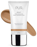 PÜR MINERALS 4-in-1 Tinted Moisturizer SPF 20 - Hydrating Primer & Foundation with Shea Butter, Aloe Vera & Vitamin B3 - Vegan & Paraben-Free