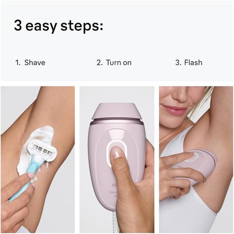 Braun IPL Mini - Silk·Expert Mini IPL Hair Removal Device for Women & Men | At-Home Permanent Laser Reduction