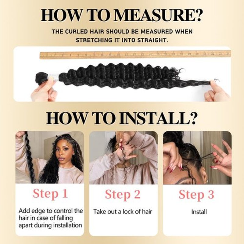 Syrenlore Ombre 27/613 Curly Braiding Hair Deep Wave Human Hair Bulk for Boho Braids, Highlighted Multi-Blonde Braiding Human Hair, No Weft Blonde Extensions 14 Inch 50G LIGHT BULK