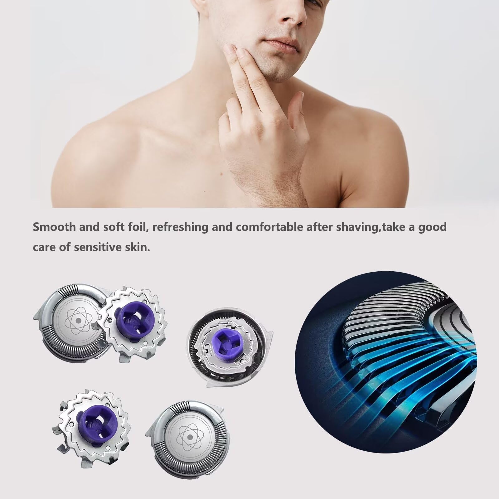 3 Pcs Electric Shaver Head For Phi&lips Norel&co 7310XL 7315XL 7325XL 7340XL 7345XL 7350XL