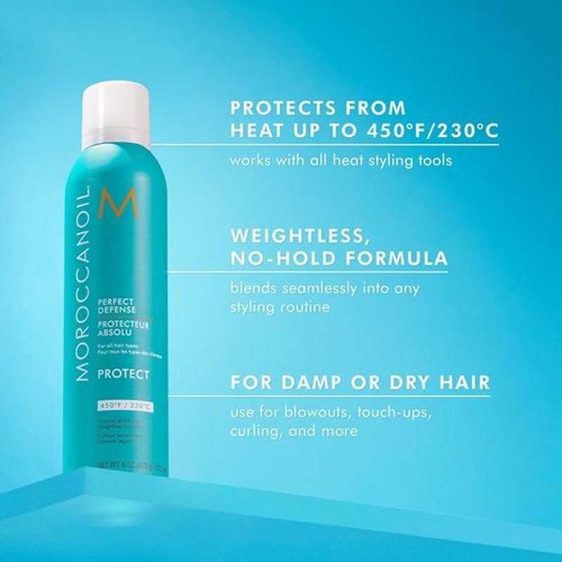 Moroccanoil Heat Protectant Spray - Perfect Defense for All Hair Types | 3.4 oz