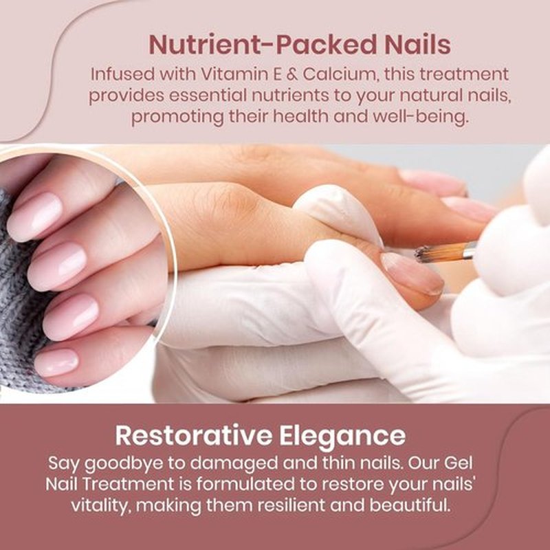Mia Secret Professional Peach Parfait Scented Gel Nail Treatment Keratin Base & Top Gel 0.5 FLoz