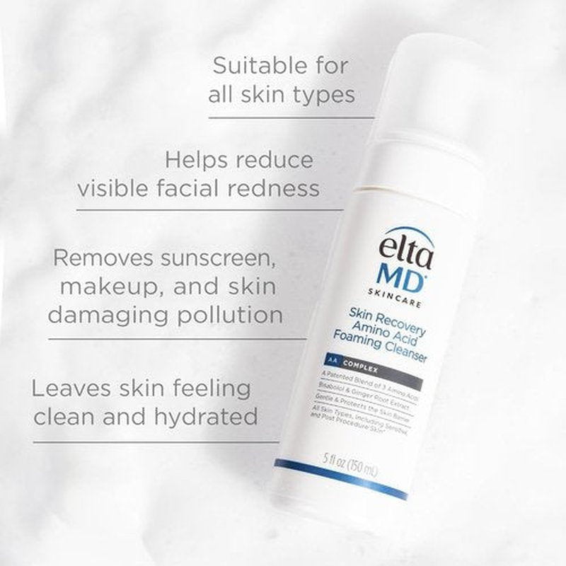 EltaMD Skin Recovery Foaming Facial Cleanser - Gentle Formula for Sensitive Skin, 5 Fl Oz