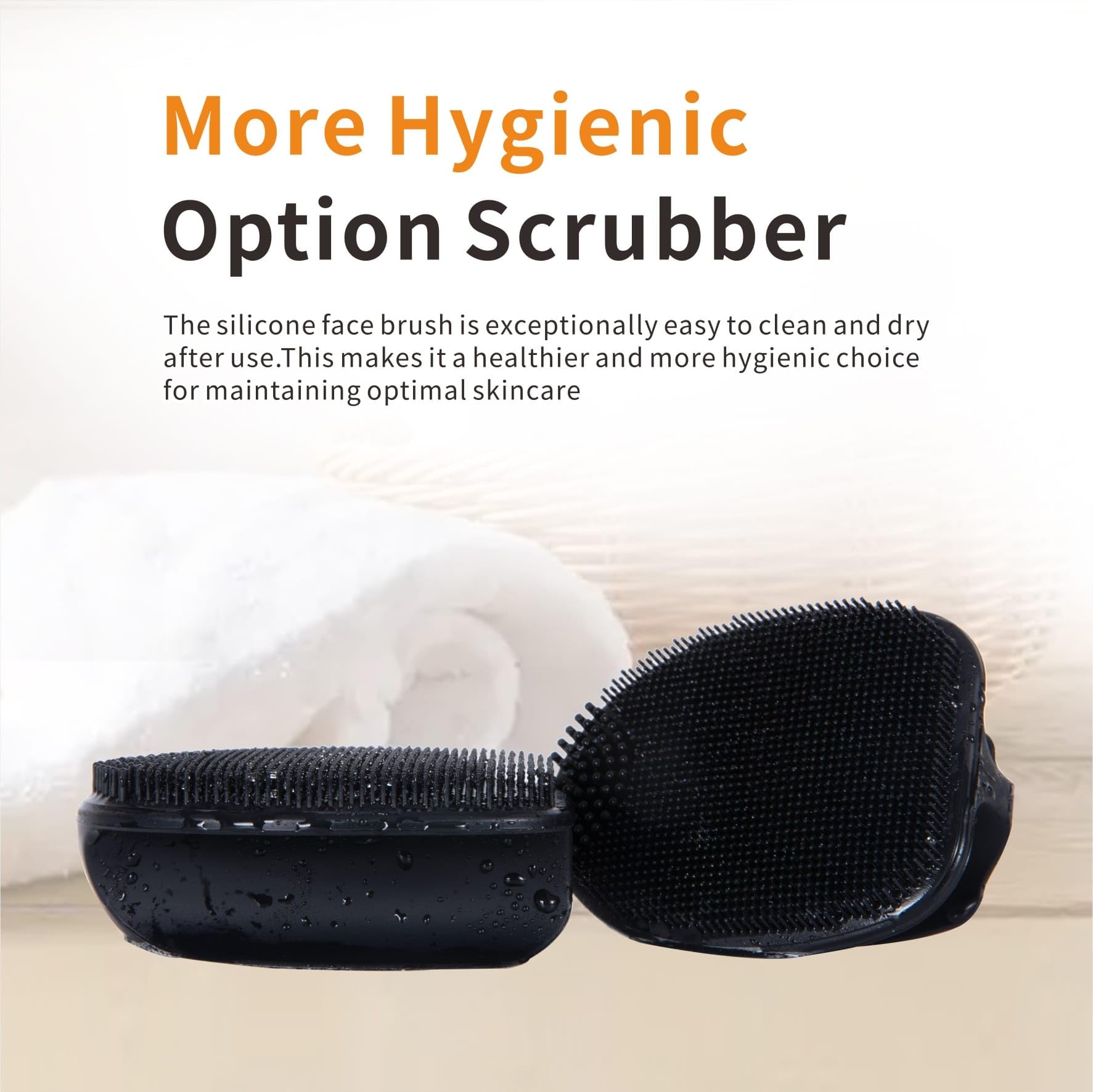Soft Silicone Face Scrubber,Facial Cleansing Brush,Facial Exfoliation Scrub for Massage Pore Cleansing Nose Blackhead Remover Deep Scrubbing for All Kinds of Skins Men and Women