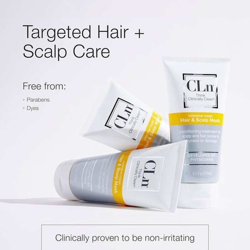 CLn® Hair & Scalp Mask Conditioner - Deep Hydration for Dry & Damaged Hair, Eucalyptus Scent, 6 fl. oz.