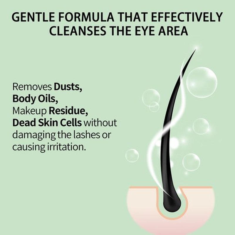Lash Shampoo Bulk, Eyelash Cleanser for Extensions 2 Liters - 3 Foam Pump Bottles, 3 Lash Cleansing Brushes, Dispenser Pump - Eyelid Foaming Cleanser for Professional Salon and Home Use