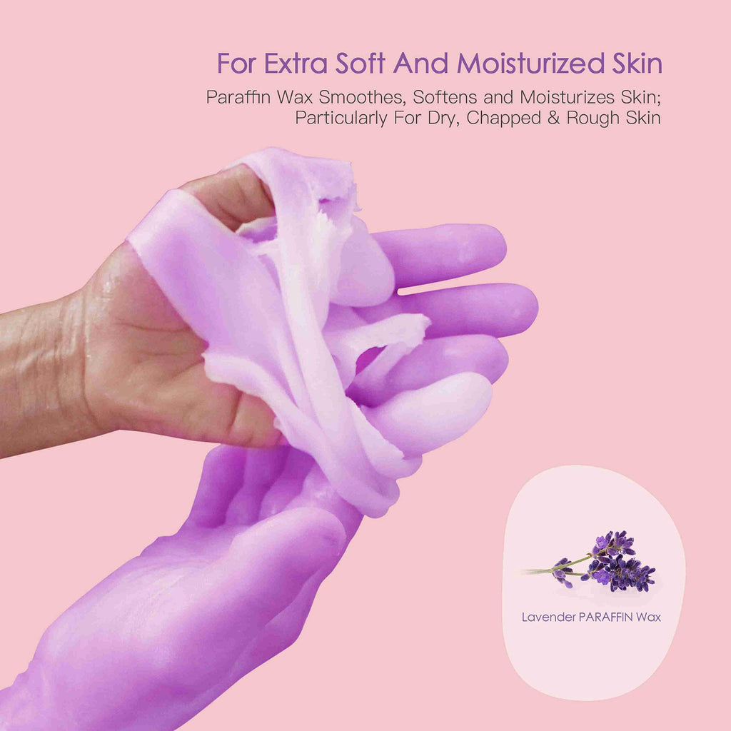 Paraffin Wax Machine for Hand and Feet - 3000ml Hand Wax Paraffin Machine for Arthritis,Touchscreen Paraffin Wax Warmer with 6 Packs Lavender Wax (2.64 lbs), Paraffin Bath for Smooth & Soft Skin