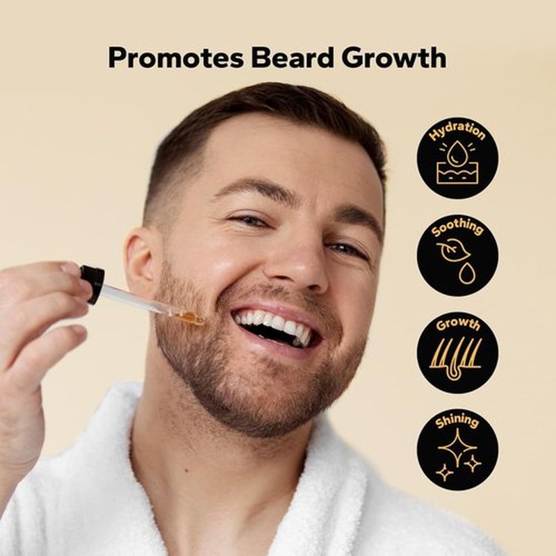 SilkyShark Beard Oil - 3 Pack (90ml) | Hydrating Growth & Conditioning Oil for Men - Sandalwood, Cedarwood, Sweet Orange Scents