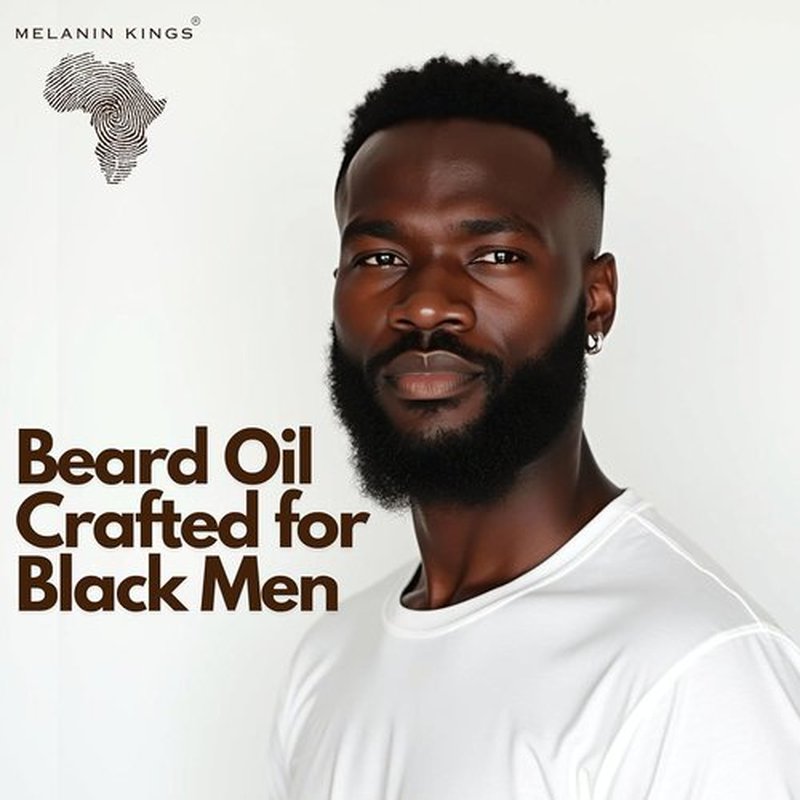 Melanin Kings Beard Oil for Black Men - 100% Natural Formula with Ancient African Ingredients - 2fl. Oz. - Kenyan Sandalwood Scent