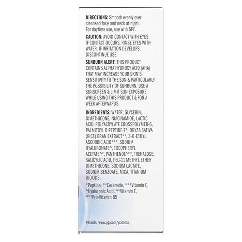Olay Super Serum Night Repair, Fragrance-Free - Niacinamide, Peptide, Salicylic & Lactic Acid, Glycerin - 5-in-1 Skin Care Benefits - Hydrating, Evens Tone, Reduces Dark Spots, Anti-Aging, 1.7 Oz