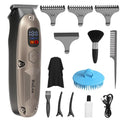 EuLea Multifunctional Hair Clipper with LED Screen, Cordless Rechargeable Beard Trimmer, Body Groomer with 10 Accessories for Men Women Home Travel Use