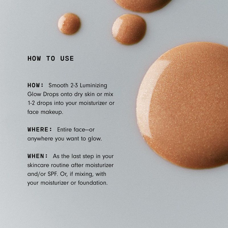 Versed Luminizing Glow Drops - Sheer Bronzed Liquid Highlighter with Antioxidants & Hydrating Hyaluronic Acid - Vegan (1 fl oz)