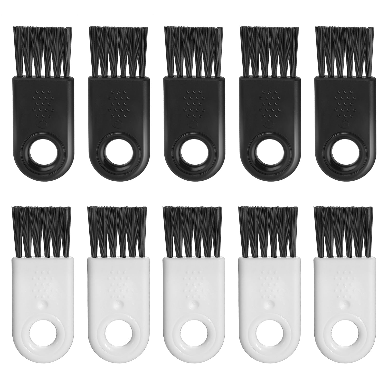 10 Pcs Razor Cleaning Brush Nylon Brush for Cleaning Electric Shaver Cleaning Brush Hair Remover Razor Cleaner Black Nylon Hair Brush Set for Electric Hair Clippers Household Cleaning