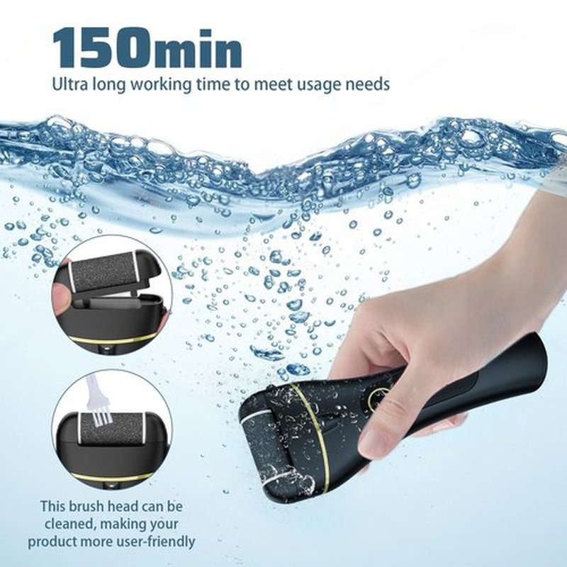 Electric Foot Scrubber Rechargeable Portable Foot Callus Remover Foot File Pedicure Kits Callus Remover for Feet Professional Pedicure Tools for Dead,Hard Cracked Dry Skin Ideal Gift
