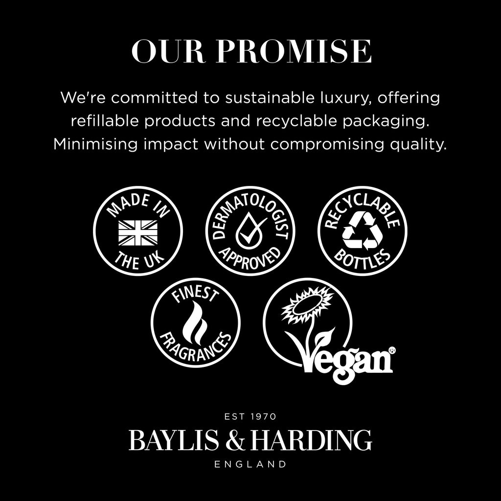 Baylis & Harding Liquid Hand Soap Wash with Dispenser, Black Pepper & Ginseng for Men, 16.9oz/500ml (3-Pack)