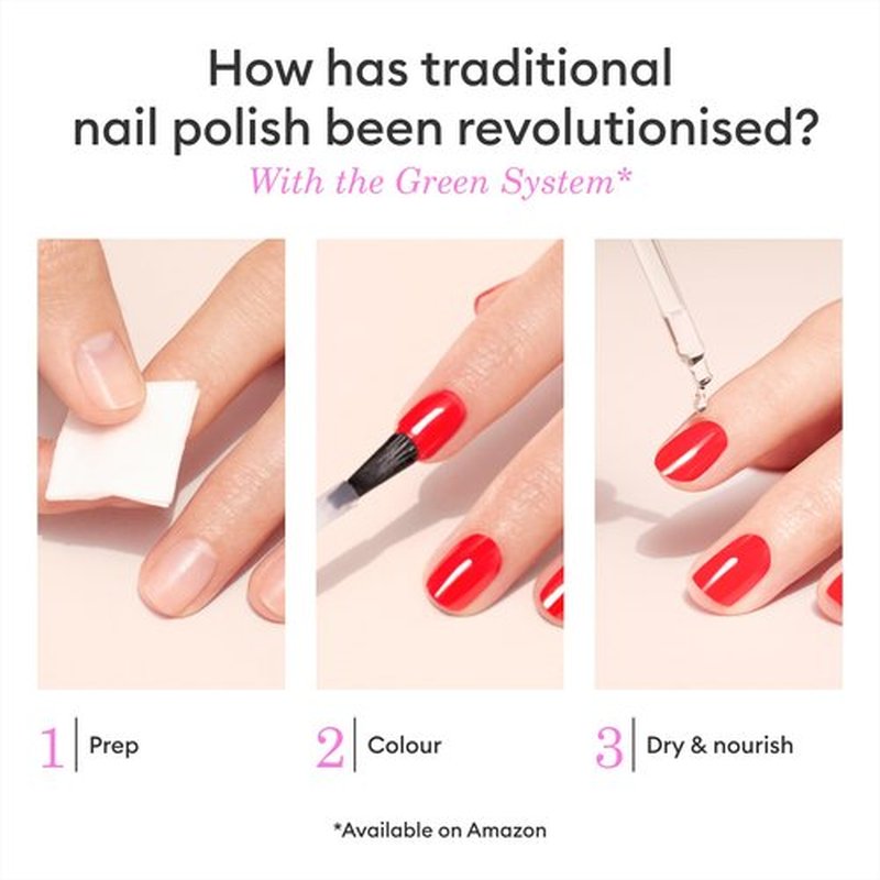 Manucurist Green Quick Dry Nail Polish Milky White - Sheer White Nail Polish - 9-Free, Plant-Based and Vegan - Non Toxic - Natural Classic - Nails Care - Manicure - Made in France - 0.5 fl oz