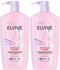 L'Oreal Paris Elvive Glycolic + Gloss Shine Boosting Shampoo and Conditioner Set, Cleanses and Smooths Dull, Porous Hair Into High-Shine, Glossy Hair, 1 Kit