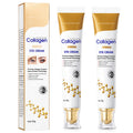 Yniquet 2PCS Age Correcting Eye Cream, Collagen Moisturizing Eye Cream for Anti Aging Eye Serum for Dark Circles Puffiness and Bags for Women Nourishing Repair Tightening and Lifting