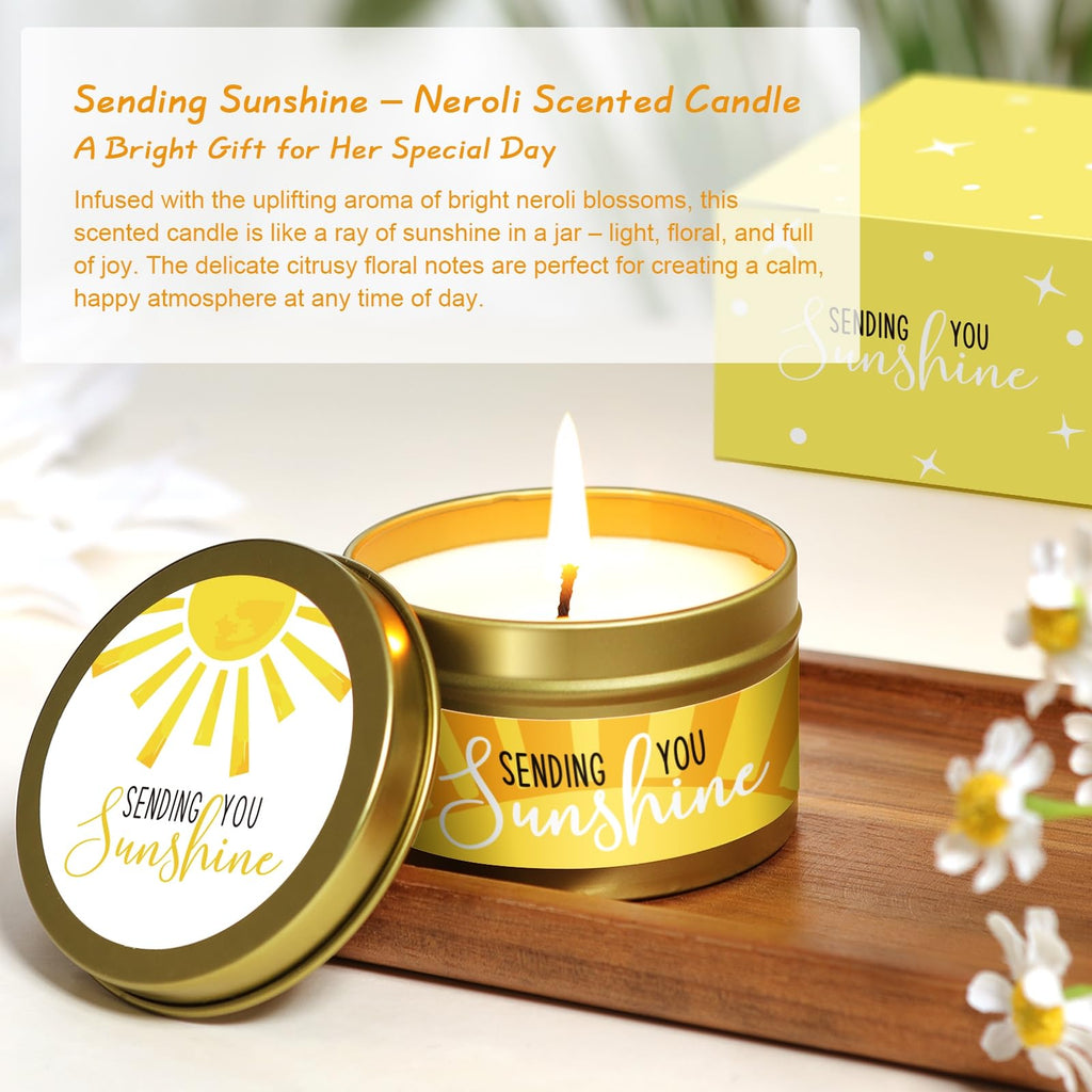 Birthday Gifts for Women, Mothers Day Gift Baskets for Women, Best Friend Friendship Gifts, Get Well Soon Inspirational Gift Set Box for Woman Her Teen Girl Sister Friendship w 18oz Daisy Cup