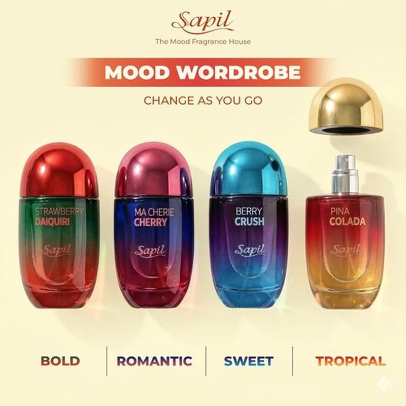 Sapil Pina Colada Perfume for Women - Fresh Tropical Scent for Summer - Long-Lasting Eau De Parfum 100ml