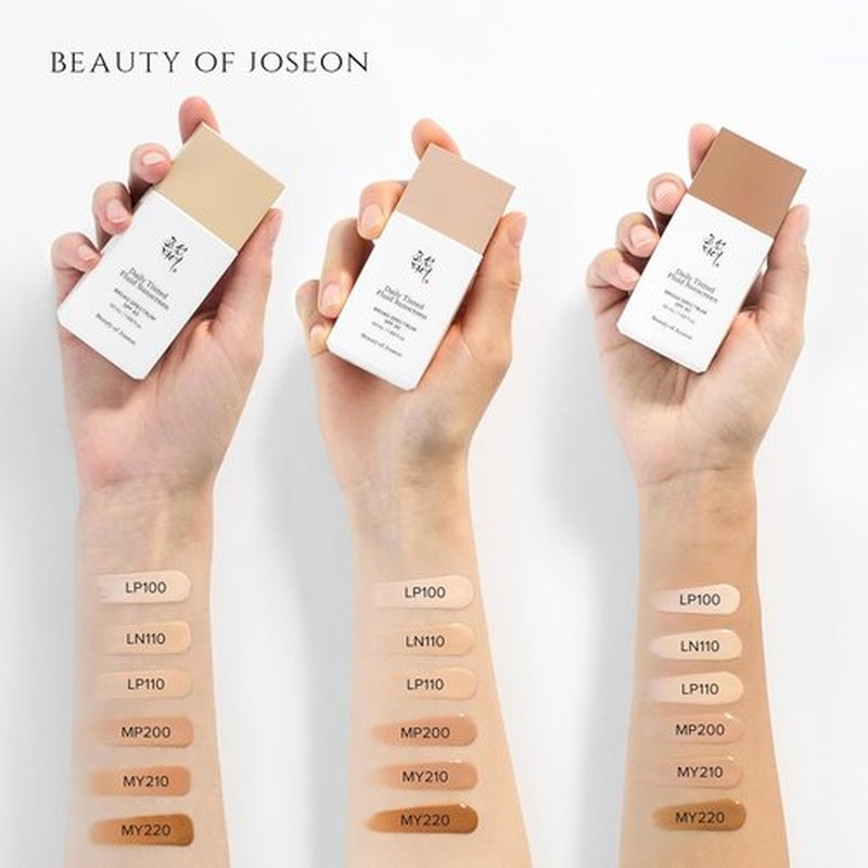 Beauty of Joseon Daily Tinted Fluid Sunscreen - Moisturizing Broad Spectrum SPF 40 | 12 Shades, 50ml