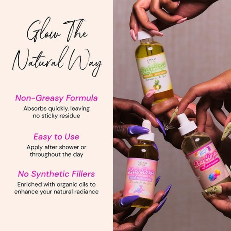 Canvas Beauty Body Drops – Strawberry Shortcake Scented Body Oil with Coconut Oil, Hydrating Fragrance Body Drops for Soft Glowing Skin, 4 oz