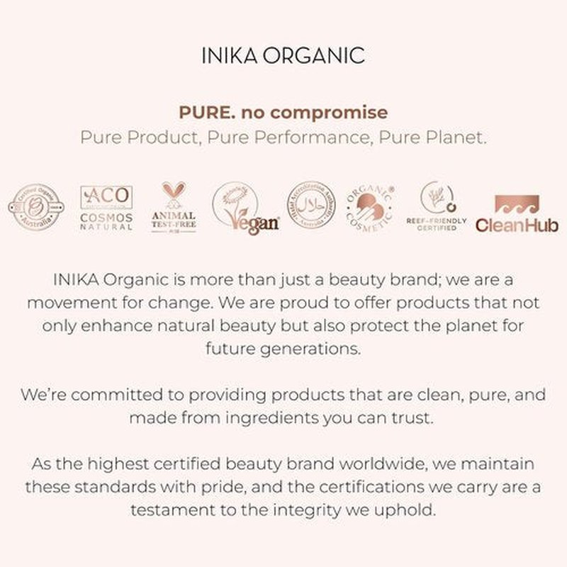INIKA Organic BB Cream Foundation - Vegan Hydrating Makeup with Prickly Pear & Jojoba Oil | Lightweight Glow, Beige, 1 fl oz