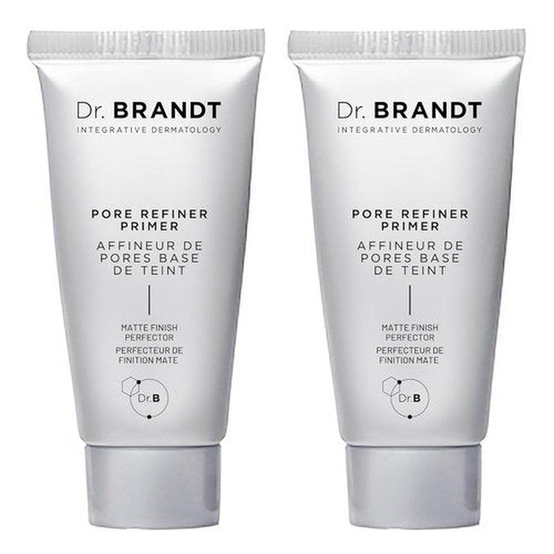 Dr. Brandt Pores No More Primer - Instantly Minimizes Pores, Absorbs Oil & Mattifies Shine - 0.5 fl oz, Set of 2