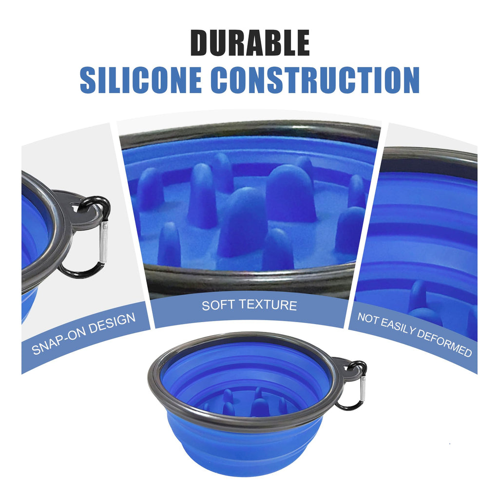Ezcora Foldable Silicone Shaving Bowl with Carabiner, Portable Shave Mug for Men, Quick-Lather Shaving Cream & Soap Bowl, Lightweight Collapsible Design with Non-Slip Base