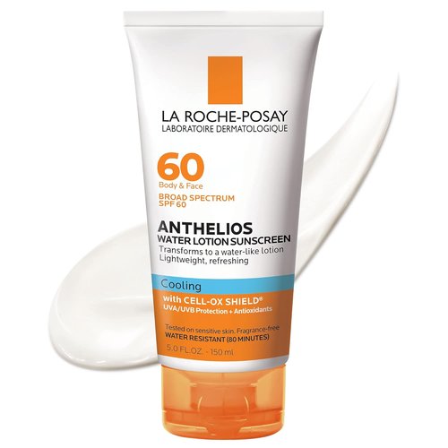La Roche-Posay Anthelios Sunscreen Lotion - Broad Spectrum SPF 60 & 30 | Fast Absorbing, Oil-Free Formula