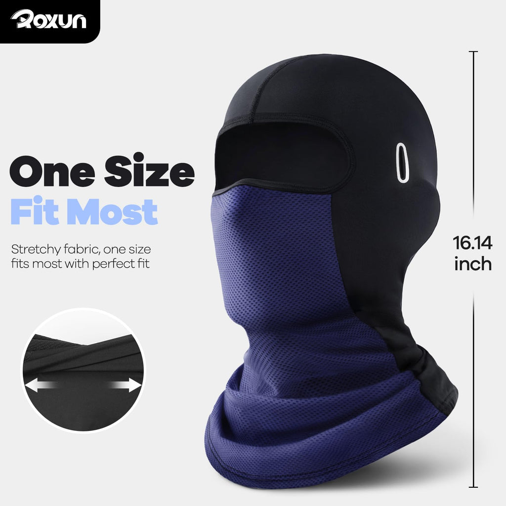 ROXUN Balaclava Moto Face Mask, Summer Cooling Ice Silk Mesh Sun Protection