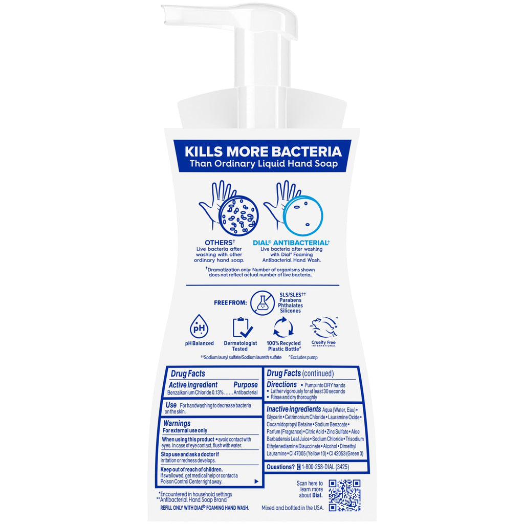 Dial Antibacterial Foaming Hand Soap, Fresh Pear, 7.5 fl oz