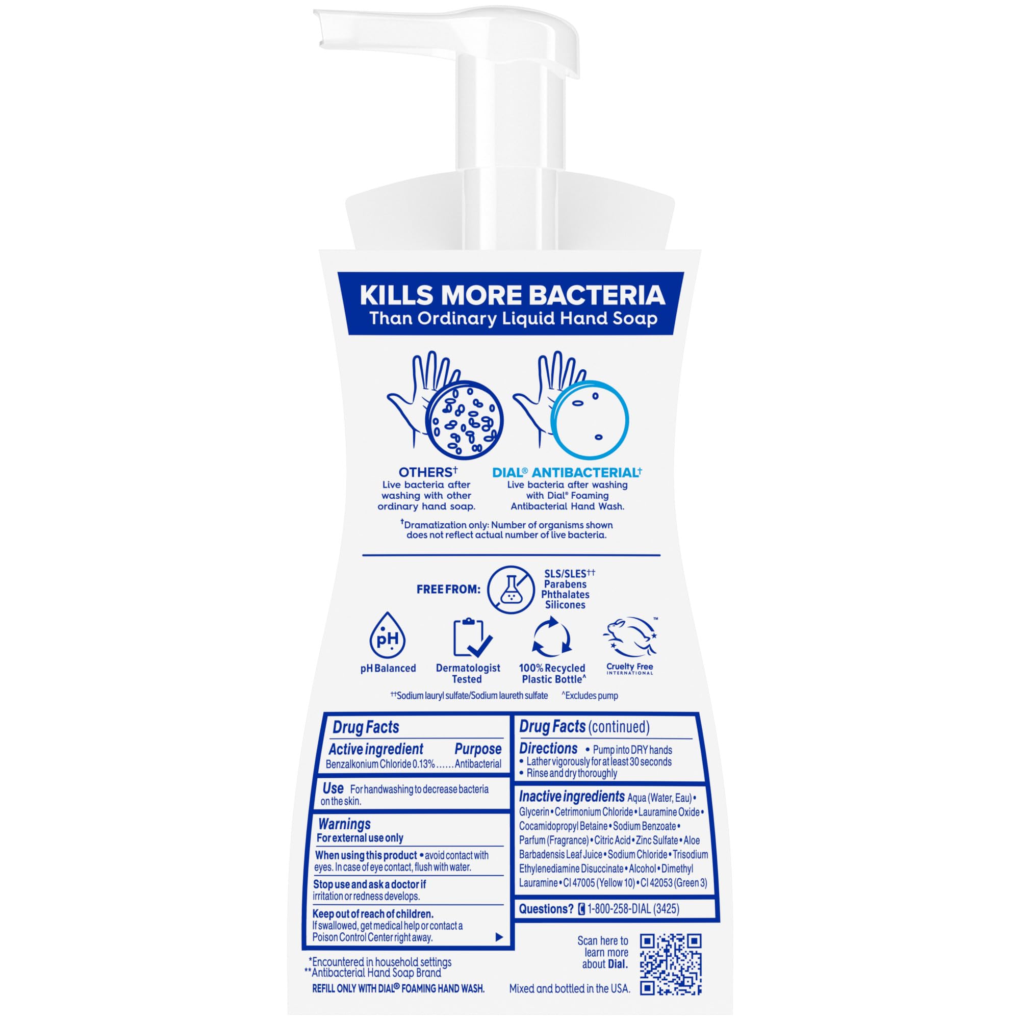 Dial Antibacterial Foaming Hand Soap, Fresh Pear, 7.5 fl oz